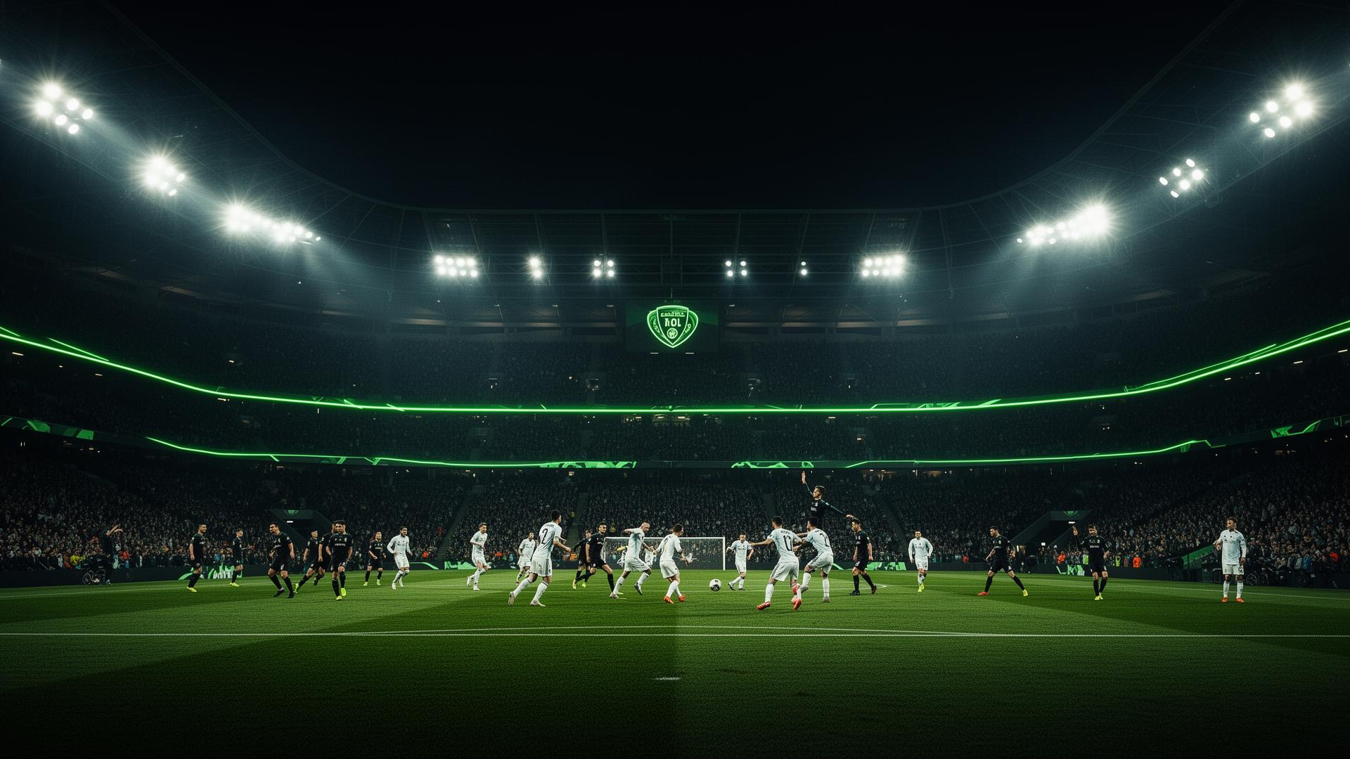 Live football match